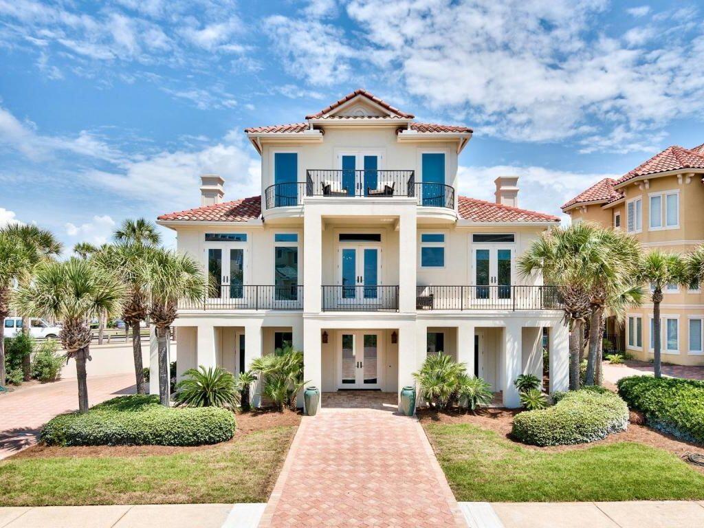 Seconds to the beach, over $250,000 on the books for 2022, beautifully remodeled, and so much more!  This amazing five bedroom home is in Destins most prestigious and gated neighborhood of Destiny by the Sea.  Reimagined by designer Leigh Ann Harris at Burrow Interior Design, this stunning home was remodeled by Andy Beno of Old South Homes.  A small list of the numerous highlights include: bedrooms on all 3 floors including an oversized master, breathtaking views, real hardwood floors, marble and oyster shell counters, a chefs high-end kitchen with Viking appliances, pecky cypress accents, fireplace, custom bunks, designer furniture/fixtures throughout and so much more.  ''No Worries'' as it's...