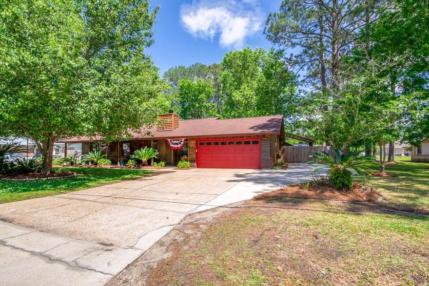 This home is situated in the heart of Lynn Haven; with great schools and convenient to the Bay, parks, and shopping, yet has the feel of a country home. There are rustic accents in the fireplace and finishes with no carpet in the home; only tile and hardwood. The kitchen has been nicely updated with stainless appliances and it opens up to the dining area with a breakfast bar in between. If you have toys of the large variety, you will enjoy the boat or RV parking pad to the right of the driveway; and a pole barn in the back yard. It was built and permitted for a workshop. There is a 2 foot footer around it and all it needs is to be walled in to be a workshop. The roof is two years new!