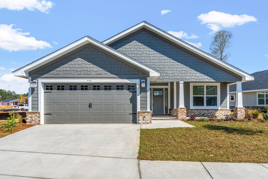 This is a 4bd/2ba in the new neighborhood in Freeport, Riverwalk! LVP flooring and granite countertops throughout. This brand new home has all the stainless appliances you need to cook and entertain in the large and spacious kitchen with a separate breakfast nook away from the dining room. Separate master with tray ceiling, large walk in closet. Master bathroom has double vanity.Landscaping is included.Community Pool and fitness center just behind the home! If you like to fish, you don't have to go far to some of the best fishing in the area on the community dock. Guaranteed, you will at least catch a beautiful sunset!