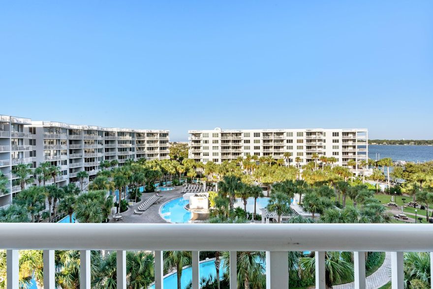 Welcome Boaters to Destin West Osprey Lanai #2. Destin West Beach and Bay Resort the only resort that offers private beach access, bay access, 10 pools, a 700 ft. award winning lazy river, and now a marina! Also next door, the newly built Sunset Yacht Club is home to 144 slips. This spacious unit has breathtaking views of the sound and intercostal waterway, and these sought out lanai units boast a single car garage with direct access to your condo! Relax and take in the spectacular views of the sound, or take the convenient walk-over to the gulf side to enjoy the beach. This unit is updated, furnished and a turn-key vacation rental or second home. Call today!