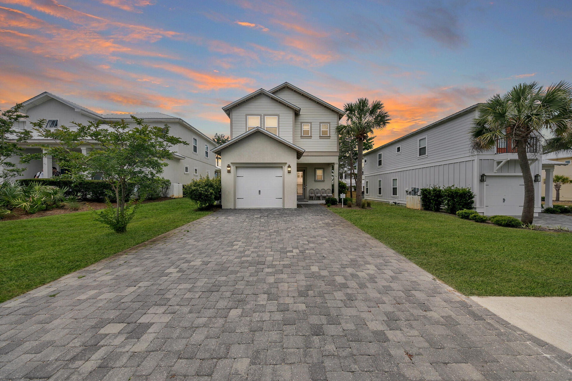 Step inside to experience the best of coastal living. This exceptional property offers not just a stunning residence but also a fantastic opportunity for rental income. The open-concept layout seamlessly connects the living, dining, and kitchen areas, creating an inviting space perfect for entertaining or relaxing with loved ones. The living room exudes warmth and sophistication with its tasteful finishes and welcoming ambiance, setting the stage for unforgettable moments.The kitchen is a chef's dream, featuring stainless steel appliances, abundant counter space, and a central island ideal for meal prep or casual dining. Adjacent to the kitchen, the dining area is bathed in natural light, offering a tranquil setting for meals with family and friends. 
The master suite is a true sanctuary, offering a spacious bedroom, a luxurious en-suite bathroom, and a walk-in closet. Each additional bedroom is generously sized and includes its own en-suite bathroom, ensuring convenience and comfort for residents and guests alike.

The outdoor space is a blank canvas for your imagination. The expansive backyard provides ample room to create your own personal oasis, with the potential to add a pool and transform the space into a serene retreat that complements the coastal lifestyle.

Location is everything, and this home delivers unparalleled access to the best of Frangista Beach. Just minutes from premier shopping, top-rated dining, and pristine sandy beaches, you'll enjoy the vibrant coastal lifestyle that makes this area so desirable.

Beyond its stunning features and prime location, this property is an outstanding investment opportunity. The Villas of Frangista are renowned for their strong rental potential, making this home an excellent choice for vacation rentals or as a luxury getaway for yourself.

Don't miss the chance to own a piece of paradise in the Villas of Frangista. Whether you're looking for a year-round residence, a vacation retreat, or a profitable investment property, this home offers it all. Schedule your private tour today and discover the unmatched allure of this remarkable property.

