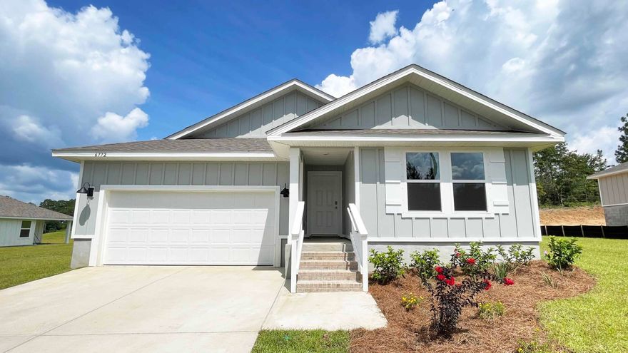 ALMOST COMPLETE AND READY FOR MOVE IN! The ''Lakeside'' floorplan in the Heritage Plantation Community. A more rural, natural, wooded setting with hard-to-find LARGE homesites with an irrigation system included & a gas water heater. This highly desirable new floorplan provides a well-designed OPEN concept, no wasted space, 5 beds, 3 baths, nice 12 x 9 covered back patio & 2 car garage. All stainless appliances in the kitchen, smooth top range, quiet dishwasher, built in microwave, roomy dining area & more. Striking wood look flooring, plush carpet in the bedrooms. The Smart Home Connect System has several convenient devices. Popular durable Hardi board exterior adds charm to the classic craftsman exterior. Stylish curb appeal. Located in a fast-growing area, unique, beautiful community.
