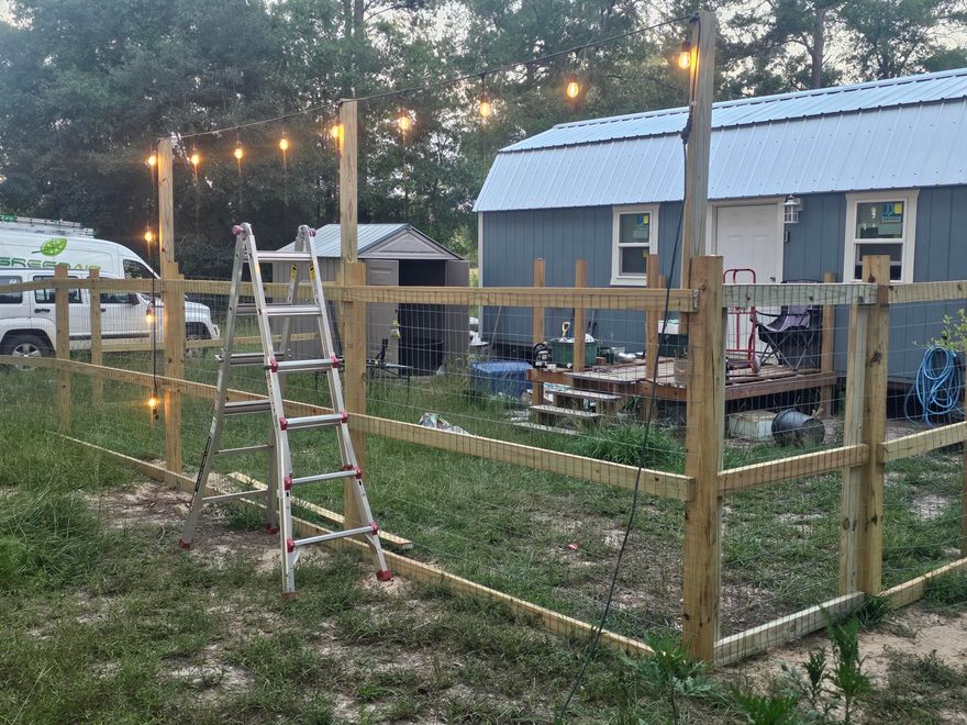 Tiny home is setup in country on 16 acres with paved road frontage and a pond. It is zoned agriculture and RV park is allowed according to seller.  Home is on city water, has underground electric, outside lighting, 3 chicken coops, greenhouse, and carport. No septic.  Deer and turkey abound.  Efficient mini split for heating and cooling home. Home is partially  insulated but materials to finish insulation are on premises.  Most furnishings will stay.  HWH, washer, dryer, TV, stove, fridge, and outside items. Electrical has been run.  Loft for sleeping.  Live in tiny home on 16 acres surrounded by nature or just your private get away from hustle & bustle.  Cattle are your neighbor on one side, pond on back, pasture across road.  Only a couple miles from Westville.  Many possibilities