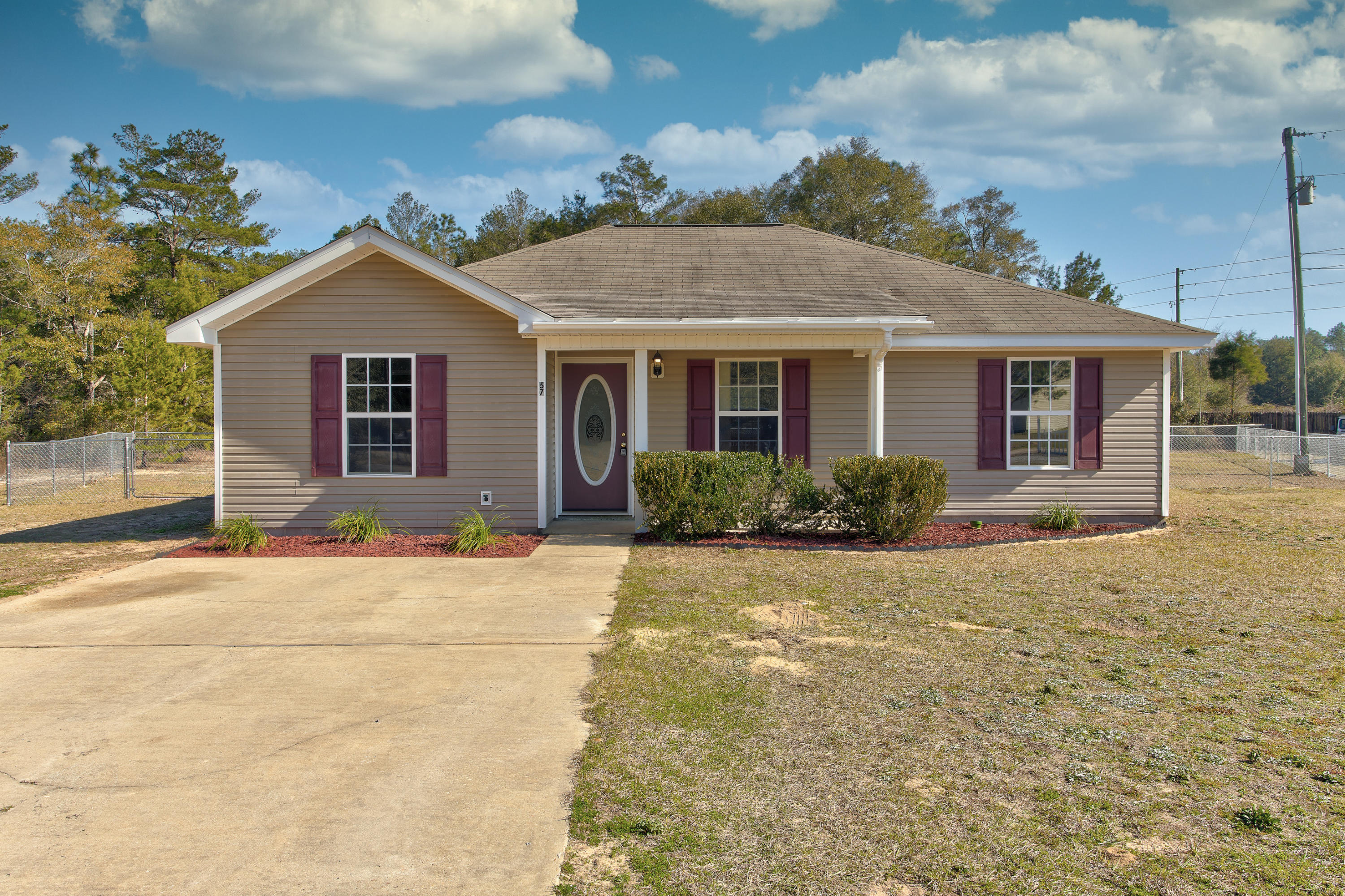 Updated home tucked away in a small cul de sac.This little cutie has been freshly painted ,and new vinyl plank flooring installed and new carpet in the bedrooms. Large fenced back yard for relaxing time or planting a garden. Just minutes from the I-10 entrance makes it an easy commute. Seller offering a 1 year Home Warranty Plan with Old Republic. Ready to move in.