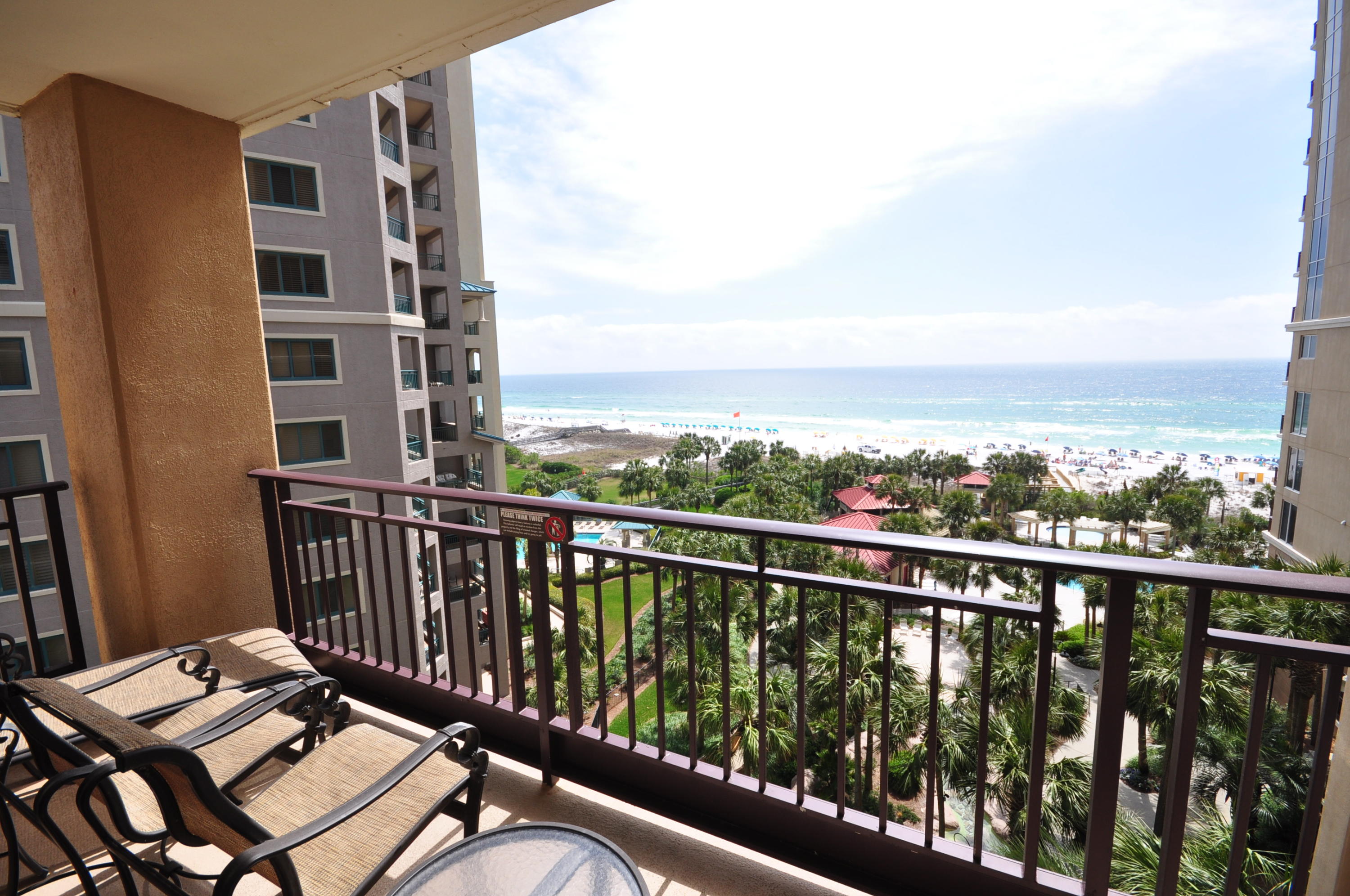 6th floor, corner condo with southern views of the Gulf of Mexico and Westwinds pool as well as northern views of the resort. The foyer is bright and spacious flowing directly into the kitchen which is equipped with all stainless steel appliances and a large breakfast bar overlooking the dining and living area. Enjoy two balconies: one off of the dining area and the other off the living room and master bedroom. The guest bathroom offers a private dressing area and vanity separate from the shower/toilet room. Conveniently located off the living room is a powder room/laundry combo and adjoining guest bath. The master bedroom is spacious and offers private access to the southern balcony and an updated en-suite bath offering extra storage. This home is fully furnished and rental capable...