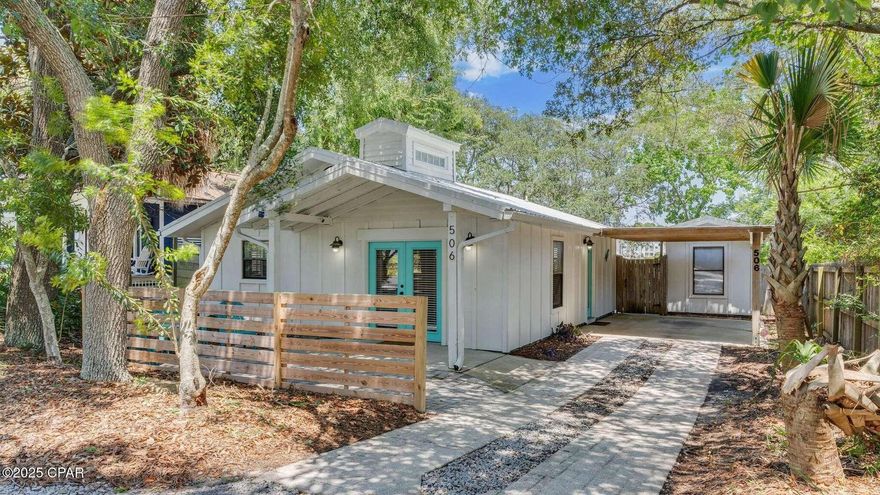 Welcome to this beautifully remodeled 2-bedroom, 1-bathroom coastal cottage located in the highly sought-after West End neighborhood of Riviera Beach. This charming home is vacation rental-ready and currently listed with a Vacation Rental Company, accepting bookings now! Completely remodeled in 2022, this home boasts fresh interior and exterior paint, new flooring, a modern tiled shower, updated fixtures, and stylish decor throughout. The spacious open living and kitchen area creates a perfect space for relaxation and entertainment, featuring gorgeous ceramic tile floors and crown molding. Step outside to enjoy the large backyard, perfect for outdoor activities or simply soaking up the coastal ambiance. A convenient storage shed is located in the rear of the property, adding to the home's functionality. With the pristine sandy beaches just a short golf cart ride away, you'll have the best of both worldsbeach relaxation and coastal charm all in one! This gem in Panama City Beach offers the ideal opportunity for those looking to own a turnkey vacation rental or simply enjoy a coastal getaway. Don't miss out on the chance to make this Coastal Cottage your own!