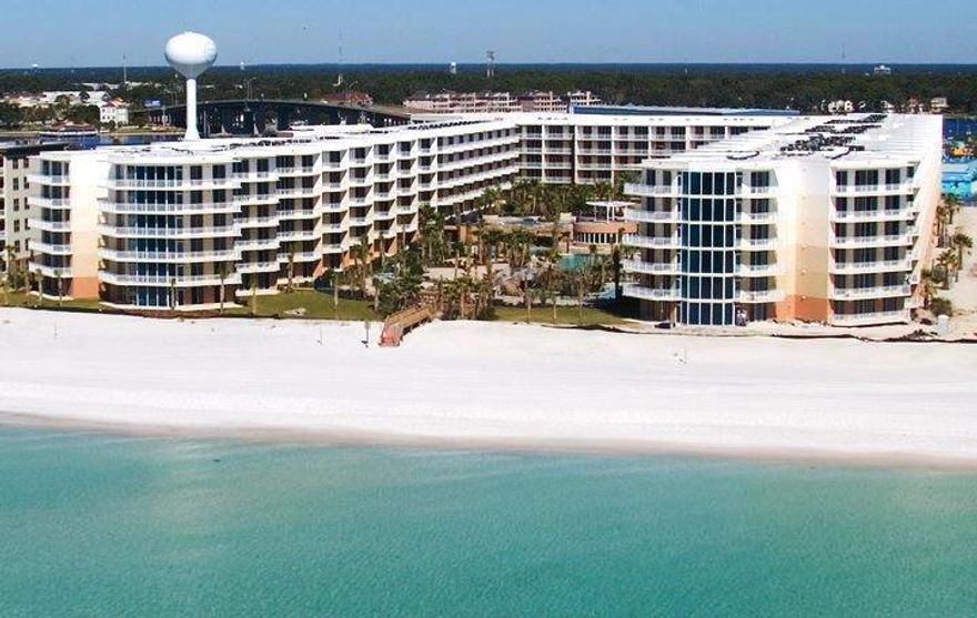 Prime Family Beach Resort!Beautiful, spacious & convenient location- A611 Waterscape top floor unit -2br/2.5ba 1292 sf w/bunks! One of the MOST Popular Beach resorts on FL's Emerald Coast! Fantastic rental with over $67K in net rents 2021! Remodeled-w LPV flooring in LR/DR/BRs; NO Carpet! New blackout drapes throughout; baths tiled, hall bunks; King beds in MBR & GBR; Sleeps 8. Views of the Gulf and beach. Large private balcony; separate owner storage. Ac/4yrs. New water heater & w/d, Recessed kitchen/bunk lighting. New furniture spring 2021. Enjoy awesome amenities: 490' beach, lazy river, 2 hot tubs, Fuds food on deck, zero edge pool, 10' waterfall, heated pool, kiddie waterpark, covered parking, Across street from restaurants, golf & more! AS IS.