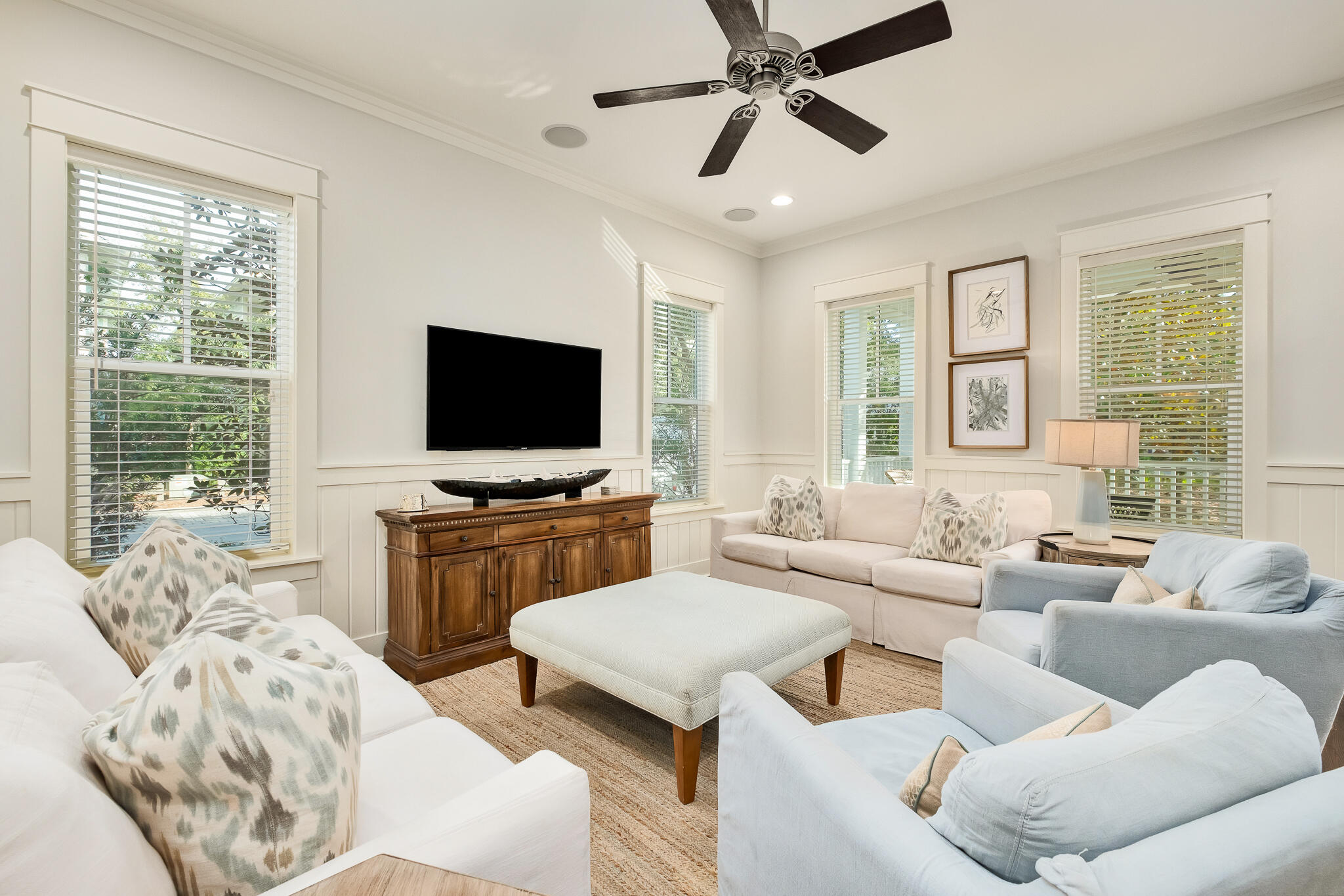 Situated in Phase IV Watercolor, this beautifully crafted 3 bedroom, 3.5 bath Huff Home is primely positioned on a corner lot, mere steps away from the Dragonfly pool. Currently the lowest priced home per square foot in the entire community, this home offers Watercolor living at an unbeatable value.