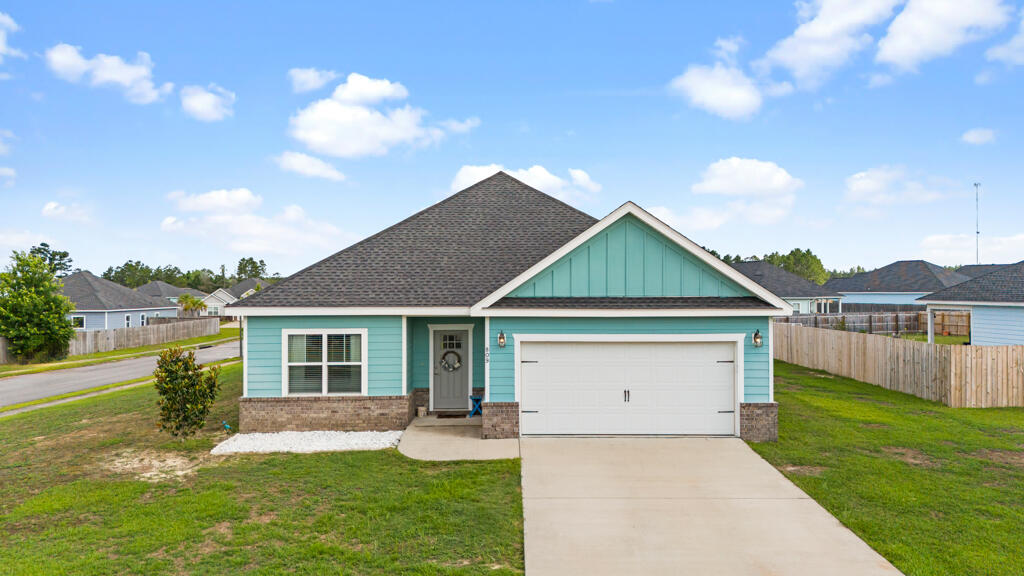 AVAILABLE NOW! For rent or sale, whichever comes firs. This 4-bed, 2-bath, 1,991 sf sits on 0.34-acre corner lot in Cross Creek. Featuring an open layout, granite countertops, stainless steel appliances and large kitchen island. This home includes 32 solar panels, keeping electric bills next to nothing and offering long-term savings. Community pool and playground. Just under 30 minutes to the beach and EOD Schoolhouse, and about 40 minutes to Eglin AFB, this home offers comfort, savings, and convenience. Dont miss it! Credit and background check required.