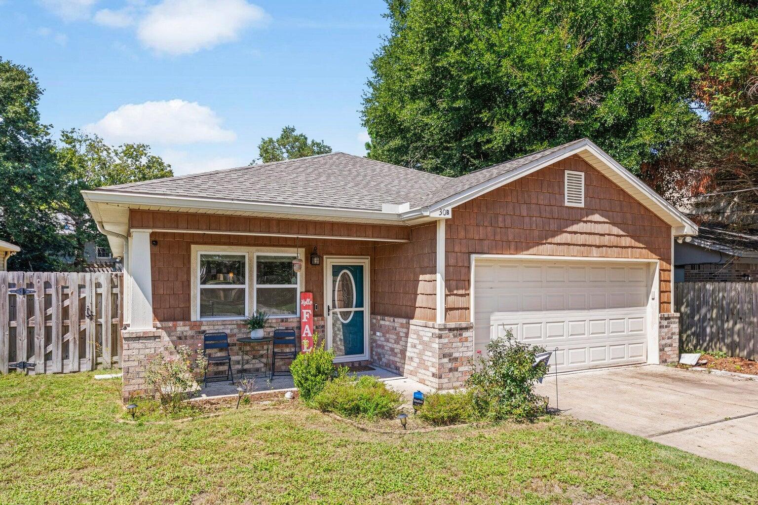 Discover this stunning, craftsman-style home in the heart of Fort Walton Beach's Oakland subdivision, just minutes from schools, shopping, and a quick commute to Hurlburt, Eglin AFB, and Duke military bases. Built in 2016, this well-kept gem offers an open-concept living space flowing into a chef's dream kitchen, complete with a chalkboard wall for meal planning. The spacious kitchen boasts a central island, stainless steel appliances, pantry, and granite countertops. Step outside to a patio perfect for summer BBQs and a fully fenced yard, ideal for relaxation and entertaining. NO smoking. 600 minimum FICO credit score required in addition to meeting rental criteria. Pets allowed upon approval with a non-refundable pet fee and with a Petscreening.com report. All applicants are required to complete an application on PetScreening.com regardless of if they own a pet or not.  Applicants with an ESA are also required to complete the application.

We also offer a security deposit waiver option for tenants such that they do not have to pay a security deposit upfront. Terms and conditions apply. Review addenda for details.

 Fees Required once an application is approved include, but may not be limited to: Security Deposit, Non-Refundable Fees (cleaning and rekey), $20 Certified Mail Fee, and Pet Fees (when applicable).

