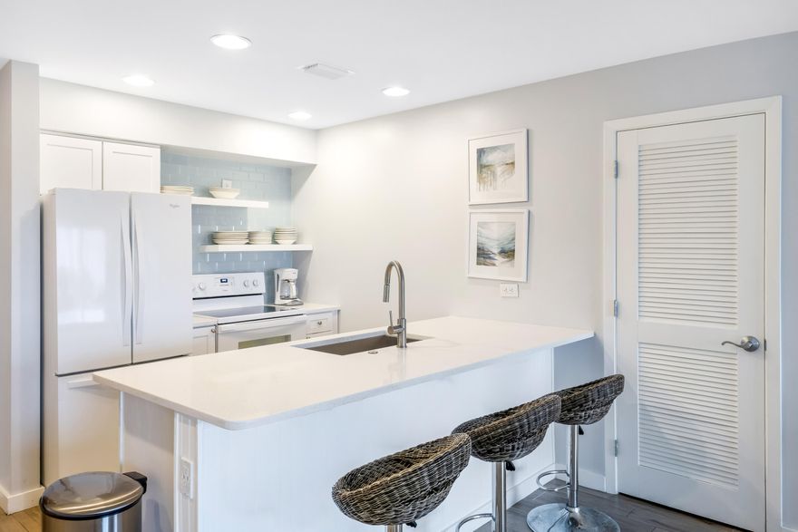 PRICED FOR A QUICK SALE!!!  OPEN HOUSE 11/1 & 11/2 from 11:00-4:00  Welcome to a truly exceptional 6TH floor Luau I condo.  This showpiece has been professionally decorated and tastefully updated.  Updates include quartz countertops, glass subway tile, Bosch dishwasher and ceramic plank flooring throughout.  Every detail has been thoughtfully designed. The spa-like bathroom is simply unforgettable.  This condo is sold fully furnished and rental ready with AC and hot water heater replaced in 2023! As an introduction to the Sandestin lifestyle, we invite our new owners to explore amenities that make Sandestin special. The listing brokerage and seller(s) are presenting the buyer(s) of this property with (2) 90-minute rounds of Tennis court time, a golf foursome at one of our three championship courses, and a round of golf for up to four (4) players at the unrivaled Burnt Pine Golf Club.

Sandestin Golf and Beach Resort features more than seven miles of beaches and pristine bay front, four championship golf courses, 15 world-class tennis courts, a 226-slip marina, a fitness center, spa and celebrity chef dining. Shop, dine and play at the charming pedestrian village, The Village of Baytowne Wharf and more. Inside the gates of the resort, residents enjoy a balanced lifestyle of high-class living, spanning the 2,400 acres from the beach to the bay. Everything within the gates of the resort is accessible by golf cart or bicycle. The entire resort is interconnected by miles of pedestrian, bike and golf cart paths that weave through groves of live oaks, meandering past natural lagoons, fountains, man-made lakes, and meticulously landscaped fairways.