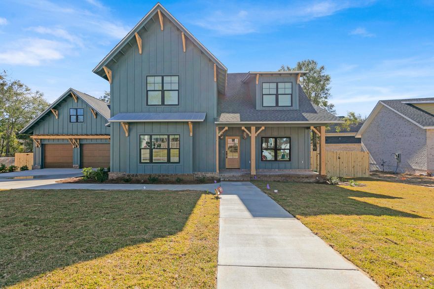 Custom home entered into the MLS for comp purposes only. Stunning 4 bedroom, 3.1 bath home under construction in Niceville's newest community Deer Moss Creek! This master planned, front porch community features single family homes, commercial properties, light industrial properties all nestled among tree lined lots, walking trails, parks and much more!