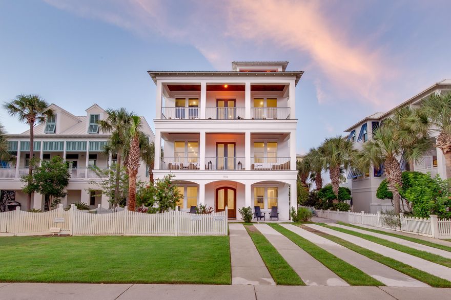 Welcome to 1772 Scenic Gulf Drive - A fully furnished 6BR/6.1BA+bunk room four level home designed to maximize functionality and appointed with sophisticated contemporary furnishings. This newly completed beach house represents some of the finest in new construction and offers excellent income opportunity with over $100,000 in gross revenue during the first partial year on the rental program and 2021 rental income projections exceeding $200,000. Notable features include multiple indoor and outdoor living areas, private elevator, built in bunkbeds, indoor/outdoor surround sound system, 10 foot ceilings, vinyl plank flooring, crown molding, shiplap walls as well as a home security system for peace of mind.