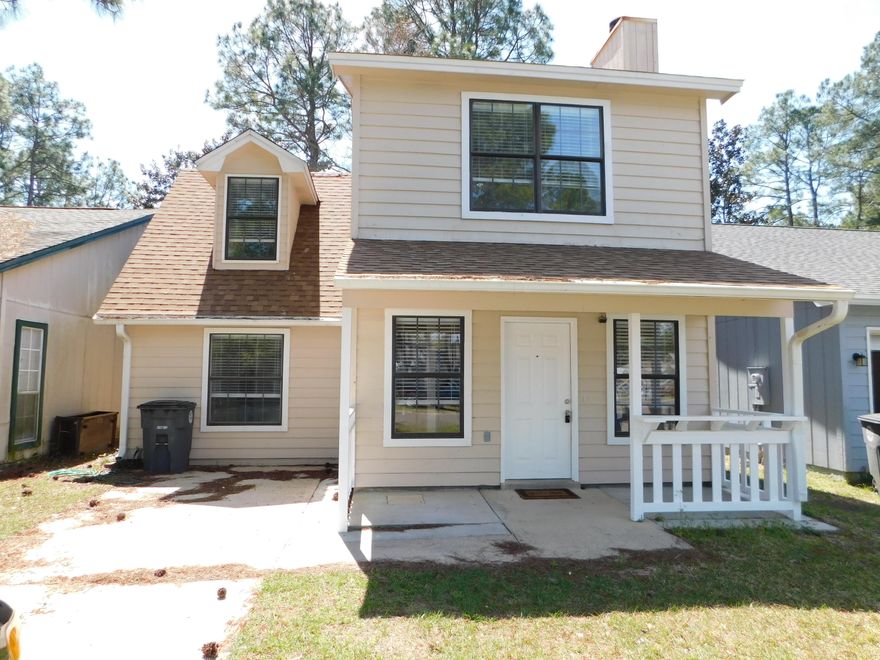 A cute 4 bedroom, 2.5 bath home in a location convenient to three military bases, high quality schools, and fine dining & entertainment. Perfect for those who like a bit of yard space but don't like to do a lot of lawn care.The ground level offers a tiled living room (with fireplace), an eat-in kitchen, large laundry room, a half-bath, and a very nice size bedroom (or office), while the remaining three bedrooms and two full baths are upstairs.The roof and central a/c (& furnace) have both been replaced since late 2016. There are new carpets in all bedrooms as well as new granite countertops, sink, faucet and disposal in the kitchen. Large ceramic tile throughout living room and all wet areas. All appliances convey. Come take a look.