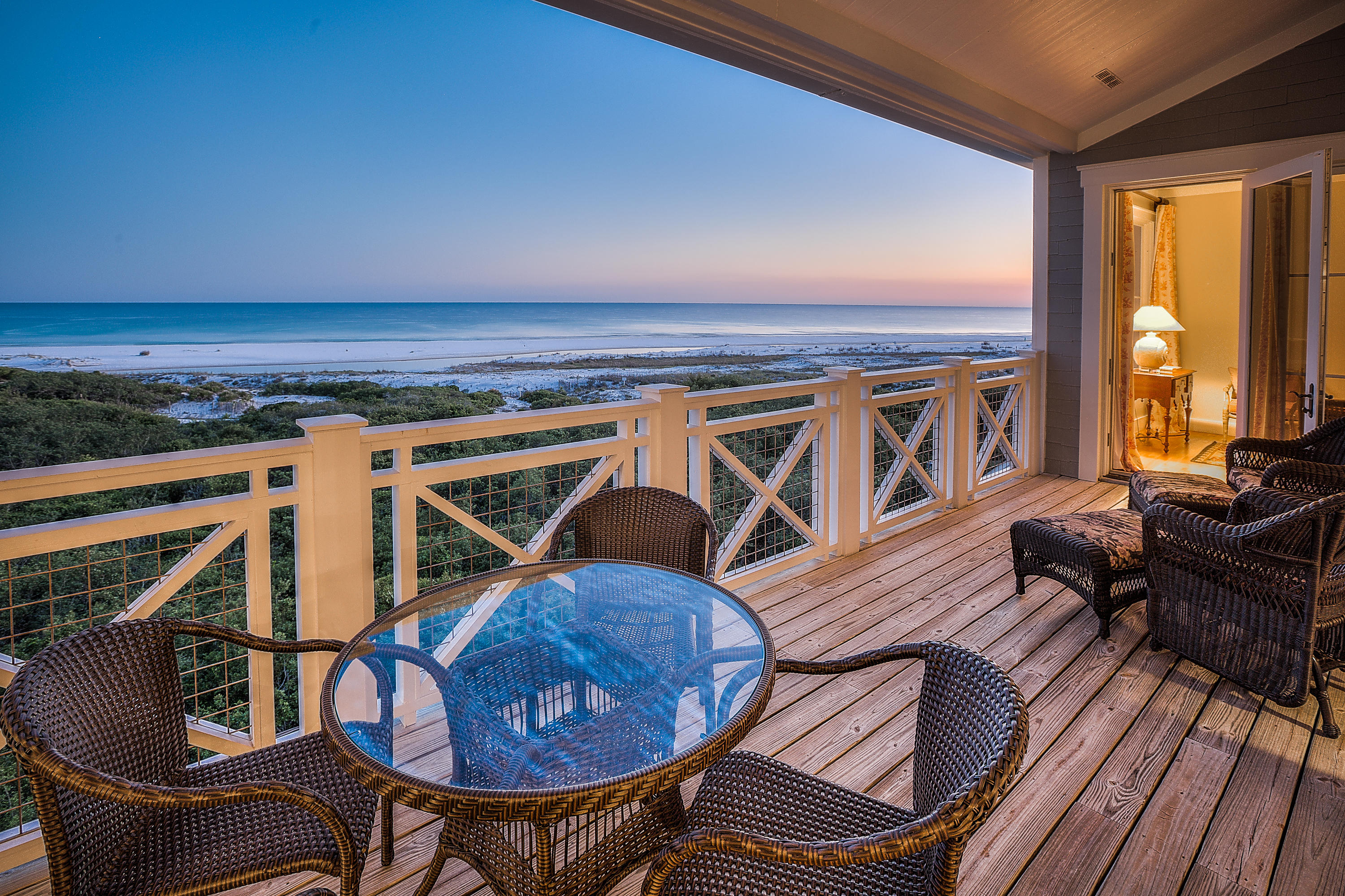 Enjoy breathtaking, panoramic views of the Gulf of Mexico and the towering white sand dunes of WaterSound Beach from this luxurious 4th floor condominium in The Crossings. This spacious retreat offers 3 bedrooms, 3.5 bathrooms and an expansive balcony perfect for outdoor living. The master suite and one of the additional guest suites provide beautiful gulf views. Additional special features include high ceilings, low maintenance tile flooring in the living areas, hardwood floors in the bedrooms, a gourmet kitchen with granite countertops and stainless appliances, a full size laundry room and much more. The Crossings has a gulfside swimming pool with an outdoor fireplace, cabanas and gas grills and direct boardwalk access to a private beach. Amenities in the gated WaterSound Beach community include swimming pools, a puttering park, community green spaces and a state-of-the-art fitness center. Centrally located along Scenic Highway 30A, enjoy easy access to the popular communities of Rosemary Beach and Seaside as well as area golf courses, attractions, restaurants and the Northwest Florida Beaches International Airport.