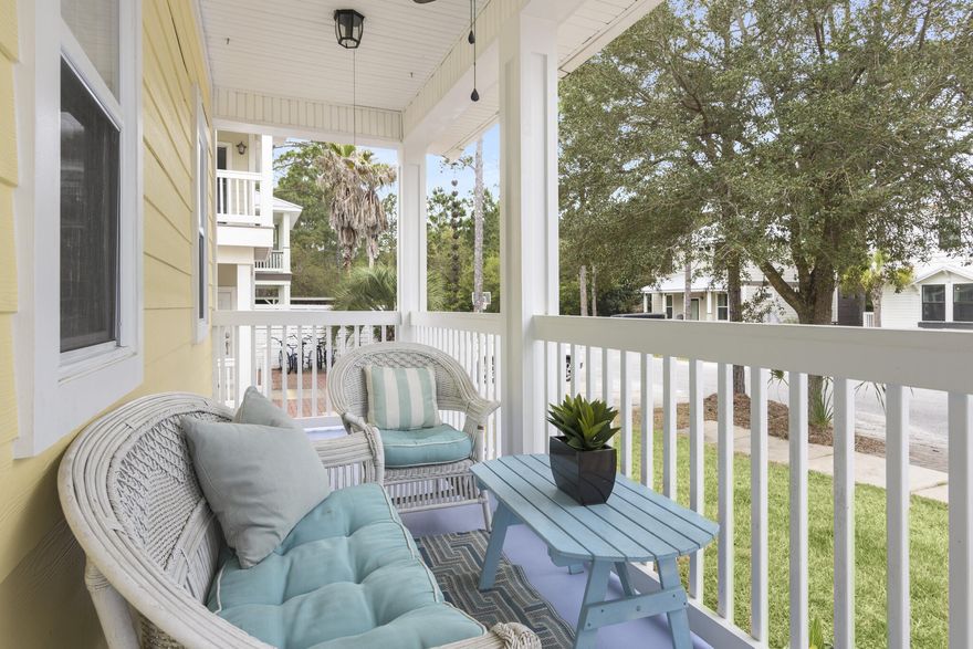 Welcome to Lemon Drop Cottage in Blue Mountain Beach the lowest priced home South on 30A. You can hear the waves of the ocean as you relax in this cozy home. This 3 PLUS bonus bunk room is sold furnished and is the perfect beach getaway for a true second home or short term rental. Newly renovated master suite on main floor offers comfort and relaxation with beautiful luxury vinyl plank flooring. Enjoy outdoor living with great outdoor spaces to relax and entertain guests. The home features a spacious, fenced-in backyard with an outdoor gazebo. Enjoy the  front porch of the home for your evening cocktail. The two upstairs bedrooms also feature porches - perfect for relaxing after a long day or enjoying a cup of coffee outdoors in the morning.