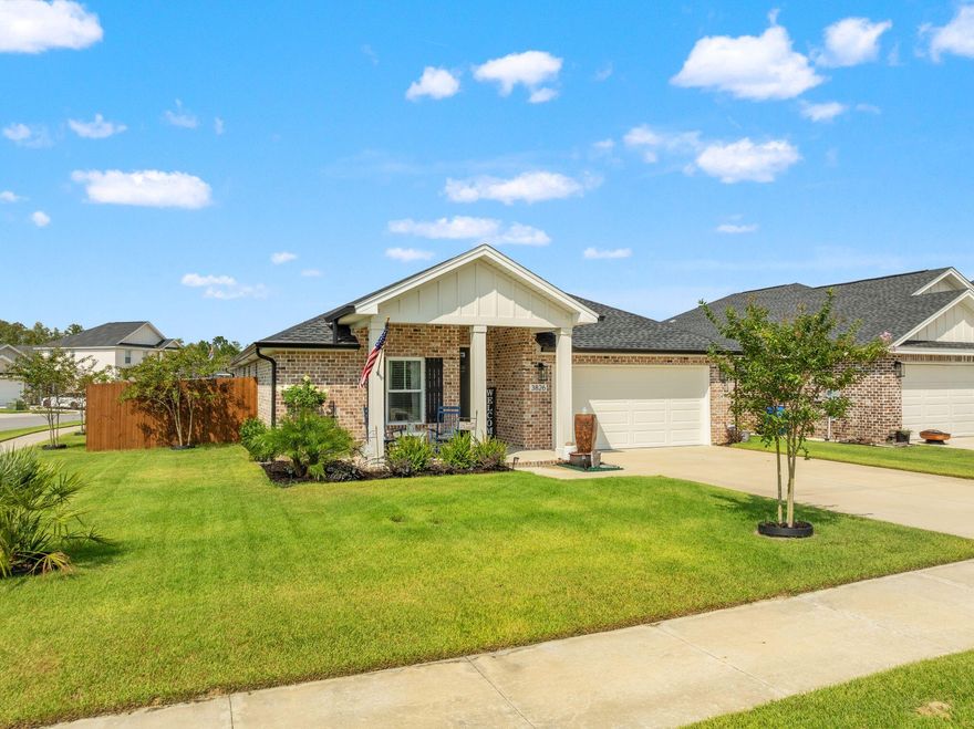 Only Home in College Station with a Pool and Screened Enclosure - Corner Lot Privacy & Ultimate Outdoor Living!Welcome to College Station, where luxury and comfort come together in one of Bay County's most sought-after neighborhoods. This stunning all-brick Princeton floor plan sits on a premium corner lot, offering maximum privacy with no neighbors on one side and green space behind.Step inside this beautifully designed, open-concept home, thoughtfully upgraded with high-end features throughout, including:Custom solid wood cabinetryQuartz countertops in kitchen and bathsButler's pantry with extra cabinetryLuxury vinyl plank flooringPool heater and chiller to enjoy your pool all year roundUpgraded light fixtures, doors, trim, and insulationLow-E windows for energy efficiency
Standalone soaking tubs in the bathrooms

PebbleTec garage flooring for durability and style
Front and Back Irrigation system (keep or leave?)
Outdoor living is truly unmatched here. The home features a covered, heated/chilled inground pool with a full screened enclosure, surrounded by lush landscaping and manicured Zoysia grassyour own private tropical retreat, perfect for relaxing or entertaining year-round.

College Station also offers underground utilities and well-lit streets, enhancing both beauty and safety in this charming community.

Don't miss your chance to own the only home currently listed with this level of outdoor living and privacyschedule your showing today!