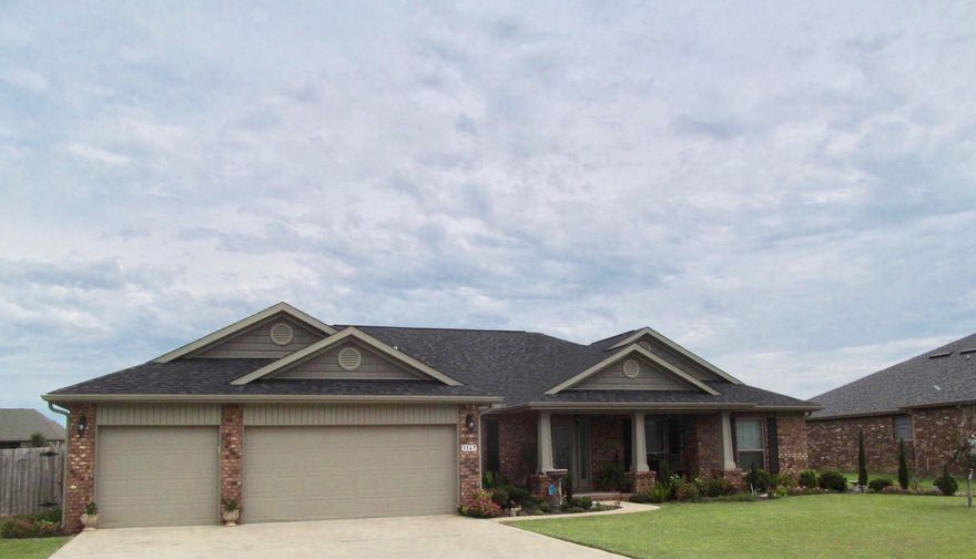 All the curb appeal you could ask for!!! This split bedroom craftsman style 4 bed/3 full bath home is not only spacious enough for a growing family it is also a stunning show stopper. Bamboo flooring as well as tiled wet areas, HUGE tiled walk in shower and garden tub, chefs kitchen with 3 CM granite countertops and new upgraded appliances, large walk in pantry, eat in kitchen and formal dining, glassed in display cabinets in the kitchen, TWO walk in master closets, cultured marble dual master vanity, 3 car garage, very large back yard with covered lanai, huge storage barn and above ground pool and pergola, landscaped front, side and back yards. flex room right off the front door, vaulted master ceilings. There is so much more, this is a house that you fall in love with at first sight!!