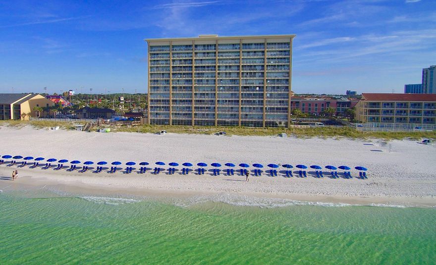 PRICE REDUCTION!!  Destin Gulfgate condos rarely come on the market and for good reason.  Gated entry, assigned underground parking, excellent location, and direct gulf front with a 30' wide balcony overlooking the beautiful gulf waters. Complex has a gulf front pool, beachside pavilion, and fitness center with gulf views.  This condo has been beautifully renovated & has excellent rental history through a well managed onsite rental office.  Showings to be on rental turnover days due to the high occupancy.