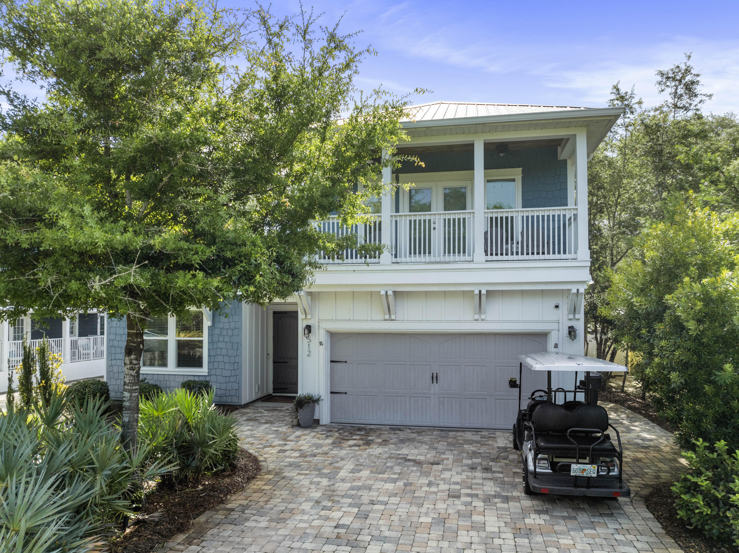 The White's Gulfview neighborhood offers deeded beach access with golf cart parking, as well as, the location offering unparalleled privacy + convenience. Situated on a generous lot w/ private pool, this one-of-a-kind property offers 2,049 sq ft of thoughtfully designed living space. Step through the double front doors into a home perfect for living & entertaining. On the first floor you'll find a beautiful primary suite, living room, kitchen, wet bar, pantry and walkout to the covered patio and pool deck along with an additional bedroom. The 2nd floor features two bedrooms and two full bathrooms. Clareon Dr. is within walking/biking/golf cart distance to Alys & Rosemary Beach, the Watersound Beach Club, multiple dune lakes, etc. Do not miss out on this turn-key home.