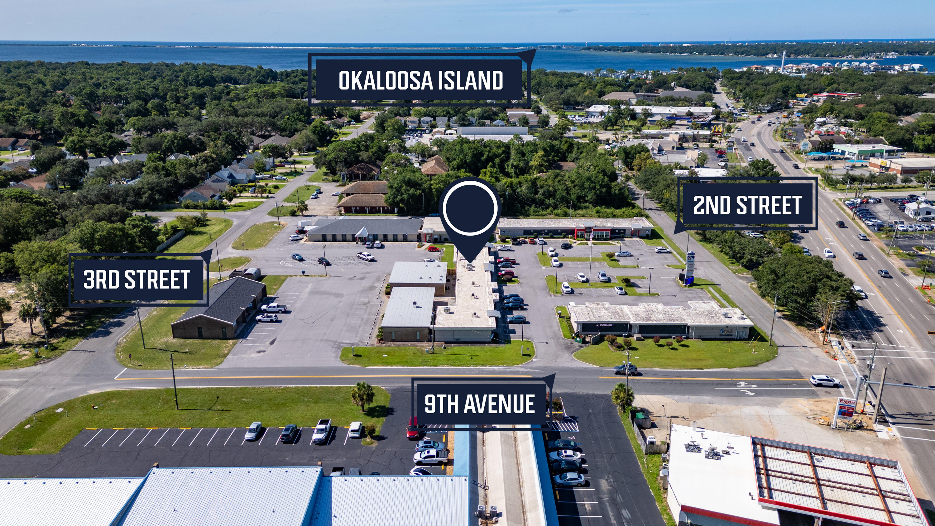 Welcome to 4 9th Avenue, an exceptional commercial investment opportunity in Shalimar, Florida. This business complex comprises two addresses, 60 2nd Street and 4 9th Avenue, offering a versatile and thriving environment for a mix of professional office spaces and restaurant tenants.Key Features:*Total Leasable Area: Approximately 31,486 square feet.*Land Area: Spanning 3.57 acres.*Location: Strategically situated just off Eglin Parkway (Highway 85) with excellent road visibility.*Proximity: Across from the County Services Building and only 2 miles from the Eglin Air Force Base Main Gate, making it a prime location for militarycontractors.*Tenant Profile: A stable mix of long-term tenants, ensuring consistent occupancy and income.*Financing Opportunity: The current loan on the property, with an attractive interest rate of 4.95%, could possibly be assumable. The loan has a balance of approximately $2.3 million and does not have a balloon payment due until May 2027.

This well-maintained complex offers significant potential for investors seeking a steady revenue stream and the opportunity to own a prominent commercial property in the heart of Shalimar. Don't miss out on this rare opportunity to acquire a key asset in a high-demand area.

*Broker has ownership interest in property.