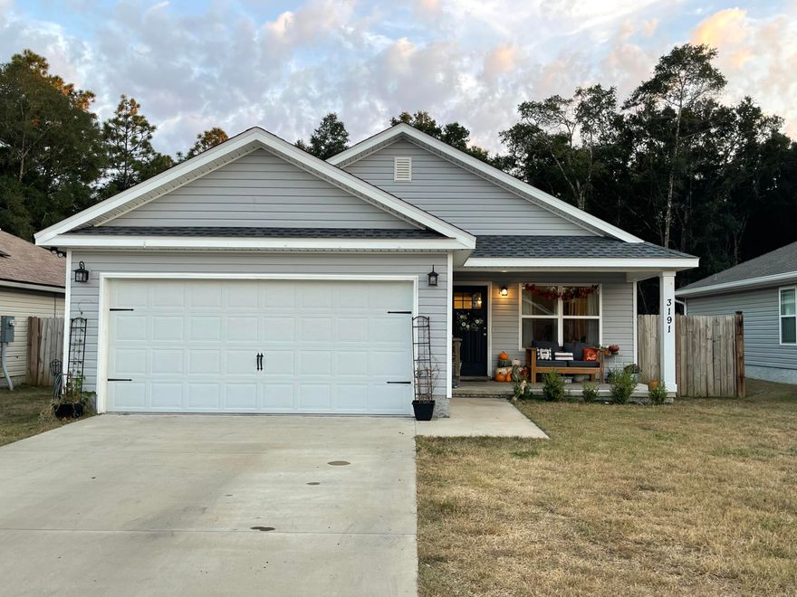 Stunning 2020 Craftsman style home built by an Award Winning builder! You do not want to miss this beautiful home on a quiet street! It features an open concept with beautiful LVP flooring throughout the whole home. It also features beautiful white shaker style cabinetry with White quartz countertops! Each bathroom also has the beautiful white quartz countertops! This home lives LARGE! Let's not forget the fenced in yard as a bonus! You do NOT want to miss out!! Call today before its gone!