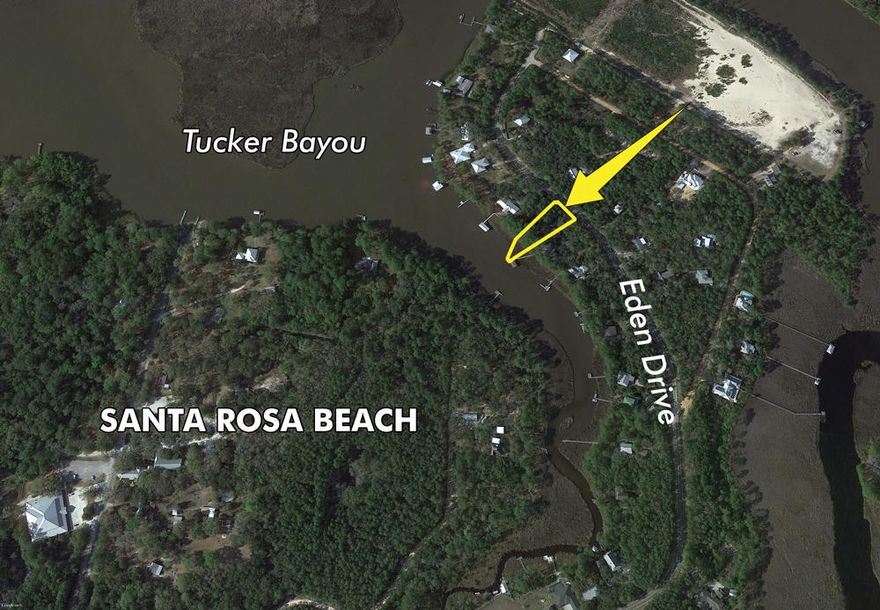Fabulous waterfront homesite located on historic Tucker Bayou in Point Washington of Santa Rosa Beach, Florida. The subject property measures over a half acre and features beautiful oaks and magnolia trees. Close proximity to Eden State Park, Scenic 30A, Gulf of Mexico beaches, restaurants, and shopping! Enjoy a waterfront lifestyle of fishing, boating, paddle boarding and more along scenic Choctawhatchee Bay and its picturesque bayous, with easy access to the Intercoastal Waterway. This subject property is centrally located between Destin, Scenic 30, and Panama City Beach. Excellent homesite to build your new private home! Please inquire for further details.