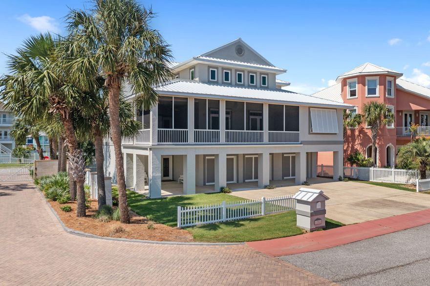 Make yourself at home at 1258 Parasol Place - An opportunity to own a like-new, FULLY-FURNISHED home in the only gulf front single family community on Perdido Key! Tour this custom-built home with over 3K square feet under roof & you'll see the quality of construction & take note of the endless upgrades to include: Two 2019 water heaters, dry lock aluminum decking on upper balcony, NEW porcelain tile on the 2nd floor patio, NEW flooring in the 3rd floor Jack & Jill bathroom & 2nd floor bath, NEW exterior paint with elastomeric stucco paint, NEWLY resurfaced exterior columns, NEW attic insulation 19.75' R60, NEW 4 zone HVAC thermostat control system, NEWLY installed aluminum rails, screens & fan on 2nd floor patio, NEW exterior nautical lights, UPDATED sprinkler system & NEW 2' standing sea
