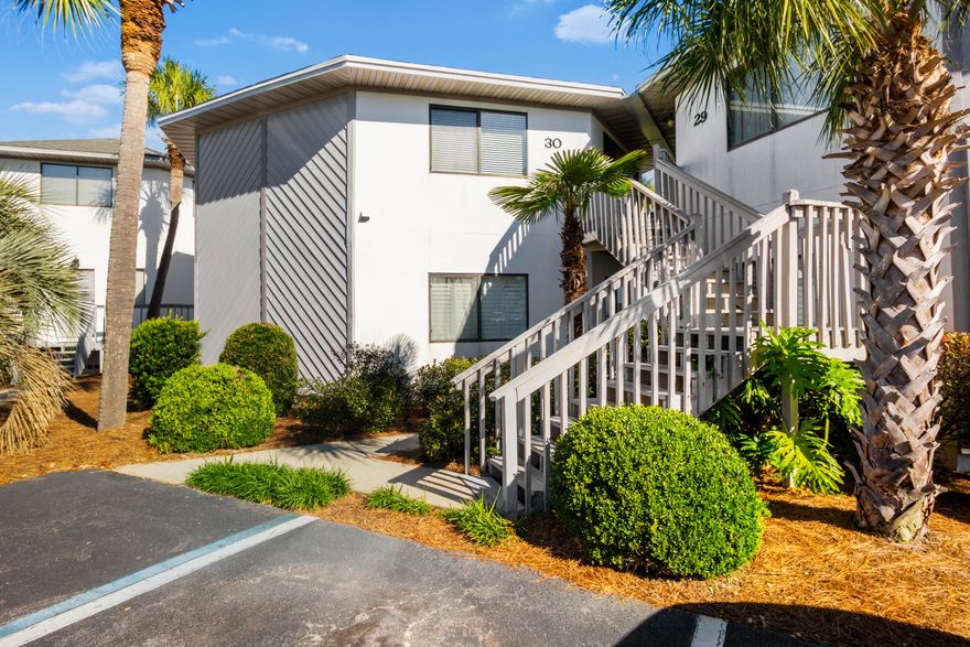 Fully furnished and ready to rent, with upcoming guest reservations already on the calendar. This condo has been a rental powerhouse for the current owners, who self-manage. Second floor unit with views of pool and palms. Designated parking space right in front of the access stairs. New washer and dryer and new dishwasher recently installed. Crystal Village has a large heated pool and is less than three blocks from the public beach access and Pompano Joe's beachfront restaurant and bar. There is an owner's closet in the unit as well as additional assigned owner's storage in the adjacent community building. Everything you need for a successful vacation rental or second home.