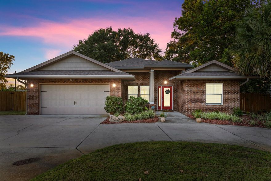 Welcome to your dream home! Perfectly located in the heart of Fort Walton this meticulously maintained 2013 build will exceed all of your expectations. As you walk inside you'll be impressed by the tall ceilings and overall elegance of the home. The kitchen is equipped with a commercial size French door refrigerator to make entertaining a breeze. Relax in your beautiful master suite with not one but two walk in closets and spacious, luxurious bathroom. The 4th bedroom makes a great office with views out the front of the home. Wind down at the end of the day on your covered back porch enhanced with a ceiling fan to keep you cool on those hot summer days. Relax as the dogs or kids play in the large fenced in backyard. The hardwood floors enhance the beauty of the home and carpeted bedrooms for ultimate luxury.

The circular drive provides ample parking for your football party weekends!

This home is equipped with a unique Taexx in wall pest treatment system, ManaBloc modular manifold plumbing system, hurricane shields for all windows and doors, generator hook up and surge protection. The entire interior was recently painted a calm neutral color tailored to anyone's decor. 

 Conveniently located within 5 minutes to grocery stores, shopping, and restaurants. Close to Eglin or Hurlburt and only 10 minutes to downtown and the beach!

Don't wait to make this house your home!