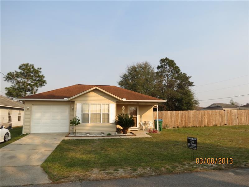 Available 12/07/2018...Conveniently located with easy access to Special Forces Compound, Duke and Eglin AFB, beaches and shopping. South Crestview home lives large, featuring 3/2 floor plan with many upgrades. Galley kitchen, dining area and large living room. Upgraded lighting, ceramic tile in the main living areas, and plenty of natural light. Master bedroom features crown molding, large walk in closet & plenty of room for the furniture. Master bath boasts a garden tub & large vanity. This home is perfect for outdoor entertaining. HUGE screened back patio features ceiling fans and a cable ready outlet. The pet even has an entrance and exit. The large level corner lot has a privacy fenced back yard & arbor. Single car garage. No inside smoking. Non-refundable pet fee $400.