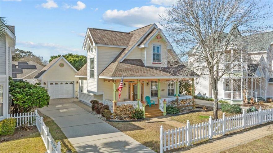 Adorable Victorian featuring 3 Bedrooms and 2.5 bathrooms! This cute cottage is located in one of Destin's most desirable neighborhoods, Sovereign Isle. beautiful interior finishes and upgrades, including new flooring on the main level, granite countertops, and crown molding. The exterior boasts a charming covered front porch and a private courtyard. The community has a picturesque pool and is ideally located near shopping, restaurants, and beautiful white sand beaches. This home comes partially furnished. AC installed in 2021, water heater installed in 2025