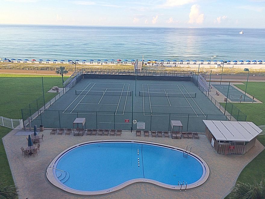 Located directly Gulf-front on pristine Holiday Isle in the heart of Destin, this condominium features spacious one bedroom/one bathroom accommodations. The generously-sized master bedroom comes fully furnished with a King size bed, a large walk-in closet with ample storage, and flat screen TV. The living room has recently been updated with all new furniture, paint, and flooring. The living room seats 5 comfortably including 2 recliners and a large Flat screen tv. To complement the recently remodeled kitchen with granite countertops, there are stainless steel appliances. Watch the dolphins frolic in the emerald green waters from your gulf-front balcony. Don't miss out on this wonderful updated condo in one of the most desired locations in Destin!