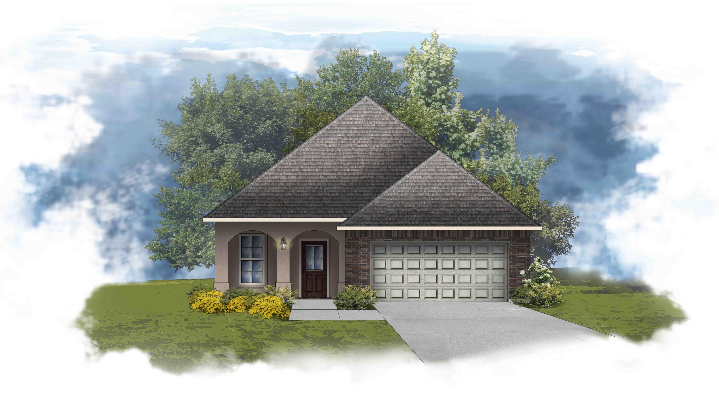 Awesome builder rate plus FREE refrigerator. Restrictions apply.The FRAZIER V A in The Bluffs at Lafayette community offers a 3 bedroom, 2 full bathroom, open design. Upgrades added (list attached).Special Features: double vanity, garden tub, separate shower, and walk-in closet in master bath, kitchen island, pantry, covered porches, LED lighting, crown molding, ceiling fans in living and master, custom framed mirrors in all baths, smoke and carbon monoxide detectors, landscaping, architectural 30-year shingles, flood lights, and more! Energy Efficient Features: tankless gas water heater, kitchen appliance package with gas range, vinyl low E windows, and more! Energy Star Partner.