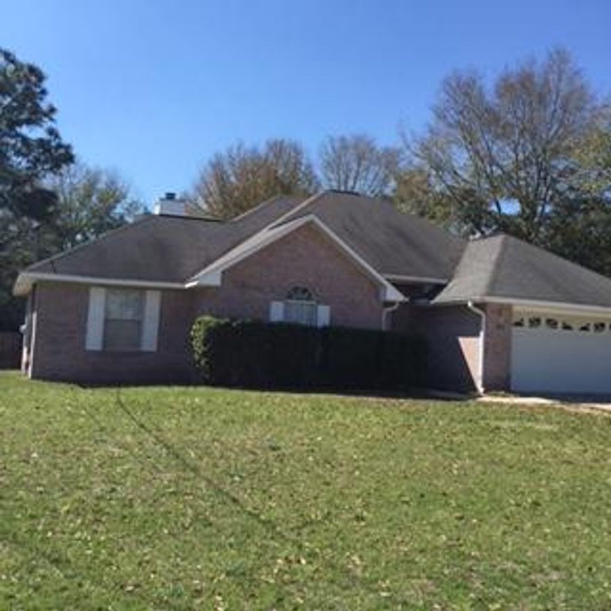 This is a lovely 3 bedroom, 2 bath, with 1702 square feet located on the southwest side of Crestview in the Riverchase Phase 2 subdivision. Conveniently located next to shopping, medical offices, and the interstate which will give easy access to military base. The exterior of the home is brick with a flat lot, large fenced backyard, covered porch, and attached double car garage. The inside of the home features a raised ceiling, fireplace, Tile and new carpet throughout the home. Don't miss out, this is one to see.