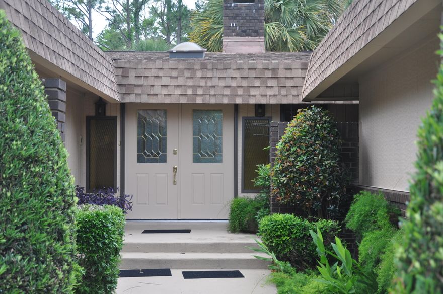 Large home with pool in popular Lake Lorraine. Pleasing front view with side entry garage and deep paver driveway. Just three miles to Eglin Air Force Base, the area's largest employer. Super sized living/dining area with big kitchen too. Cabinets just repainted. Bright inside with tall Anderson windows. Large patio/courtyard in rear including 36 x 18 pool. Nicely landscaped all around. Larger bedrooms with space for desk. Master bedroom features large closet area and larger master bath too!! Privacy as property backs up to Eglin Air Force Base providing open woods scenery. Two HVAC systems and two hot water heaters for living comfort. Pool house addition (with full bath) is plumbed and wired for hot tub, and includes outside entry storage area for yard and pool equipment. Perfect home for entertaining in established and conforming neighborhood.  Close to everything:  medical, shopping, schools , airport and world class beaches in both Fort Walton and Destin.