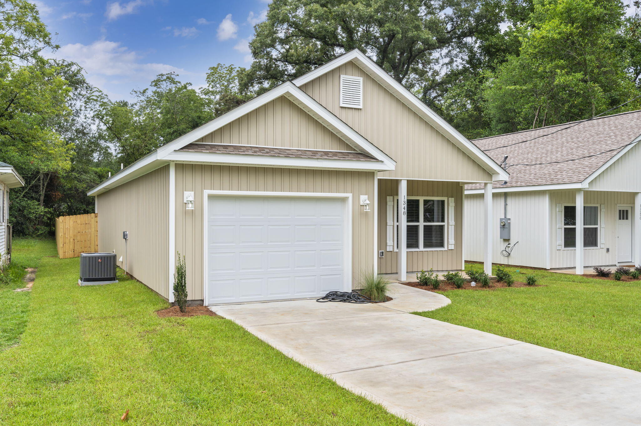 Welcome to quality-built affordable living by Clary Custom Builders! This brand new 3-bedroom, 2-bath, home with garage will have very low insurance rates, keeping your total monthly payments down! The central location in Crestview makes it super convenient, a quick drive to whatever you need! You'll fall in love with the open living/kitchen area with it's large, gorgeous island and overhang for extra seating - and y'all the PANTRY is HUGE - you've got to see it in person! This plan has it all and even more-there's a mud room right off the garage door, beside the laundry room! The master bath has a double-vanity and large walk-in closet, too! You'll love the front and back porches! *Refrigerator included. Come to our Open House or schedule a Private Showing starting 07/24/25!