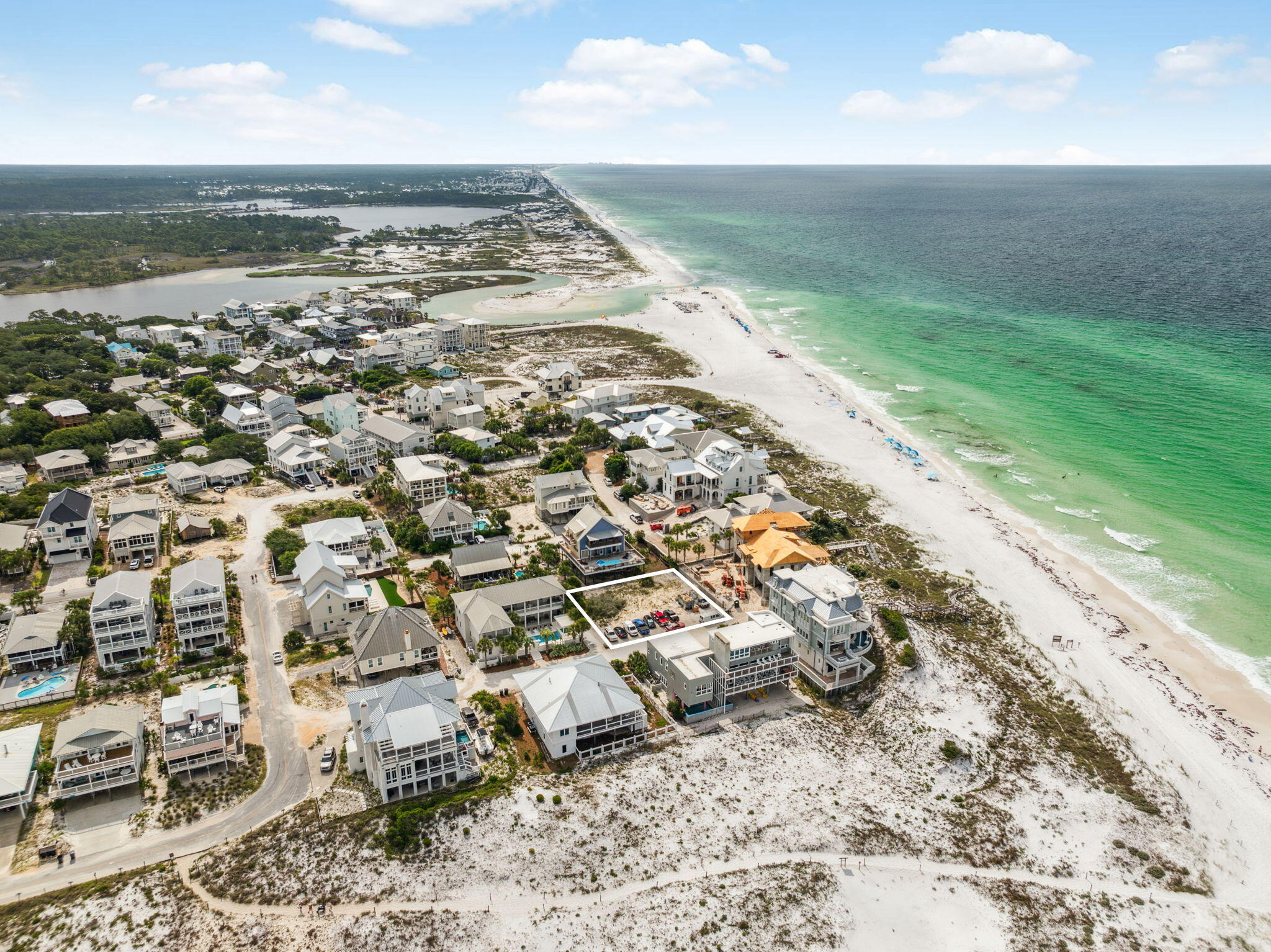 An incredible opportunity to own an oversized vacant parcel one lot off the Gulf and one lot off the Grayton Beach State Park. This is the last vacant lot on Lupine Road and one of the last large lots left in Grayton Beach. Lot 14 Lupine Road is 100x100 feet with the buildable footprint after setbacks being 85x65 feet (5,525 square feet) - allowing a large estate sized home if desired. Two beach accesses are just steps away & the western facing sunsets are unbeatable from this location. Come grab your piece of paradise today.