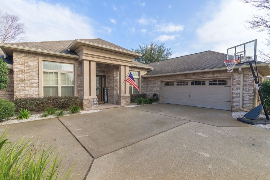 *Virtual tour available*This five-bedroom, three-bathroom home is located in the quiet and coveted gated neighborhood of Heritage Park.A truly gorgeous home with upgrades to include plantation shutters on the windows throughout, crown molding and/or tray ceilings in almost every room, 8' interior doors, large tile flooring in all of the main living areas, and a stunning backyard entertaining area. When you step inside, the formal dining room with tray ceilings is on your right.