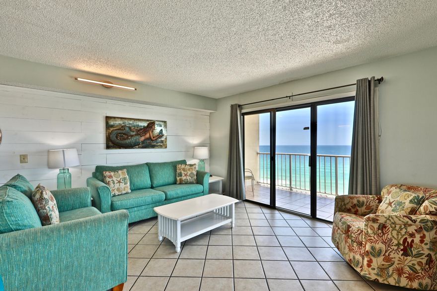 BACK ON THE MARKET..Must See Views From this WEST Corner Unit !!! Sunsets that are stunning. 2 bed 2 bath with Bunks in one Bedroom will sleep 9 easy. Super rental Opportunity at The Summit .Exercise, Game Rooms, Hot Tub Snack Bar at the Pool and LOTS of room on the Beautiful Beach . This Unit is a Must See ..Views From The Master Bedroom . The Second Bedroom with Bunks IS MONEY