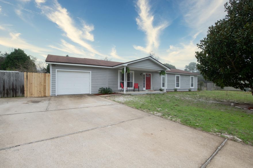 Located five minutes from Hurlburt Field! You'll notice this ranch style home has been meticulously maintained by a prideful owner as you drive up. The fresh new paint and a beautiful Magnolia tree are inviting to all guests. As you walk up to the home, you'll see a nice sitting area by the front door. Upon entry, you'll love the open floor plan, spacious living/dining areas, along with the updated granite counter top bar for guests to sit! This 4 bedroom floor plan has tons of options and space for a large family. The bedrooms are noticeably larger than the homes built in this era! The guest bathroom has been updated with new vanity, toilet, and bathtub/shower. New paint throughout the house. Carpets have been professionally cleaned. You'll love the large Master Suite, Master Bath, and Closet.  

The screened in back porch provides another area to entertain guests and you'll be cool during the hot summers, thanks to the solar screens!  * MAKE US AN OFFER! *  This one won't last long!

*Professional Photos Coming Soon!*