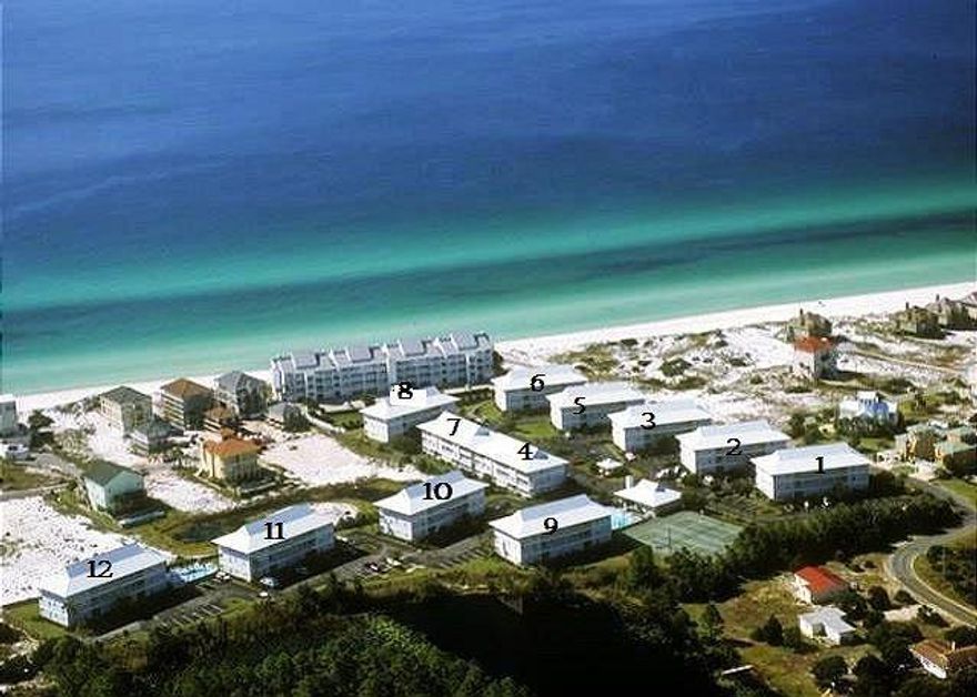 Located in Seagrove Beach, Beachside Villas is one of the many hidden gems south of 30A on the beaches of South Walton. This condo is located near the 2nd pool and just steps away from the sugary, white sands of Seagrove Beach.  Hard to find top floor unit provides a quiet retreat at Beachside Villas. Rental ready with a proven rental history!   The complex also boasts tennis and shuffle board courts and a clubhouse that is able to be reserved for group functions.