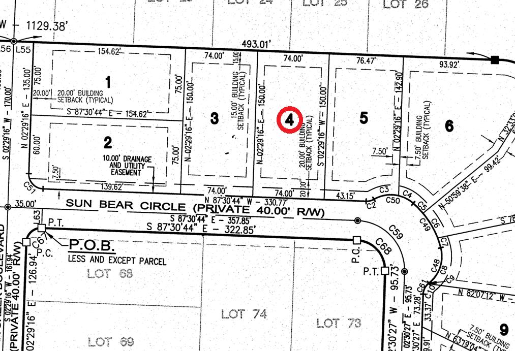 Bear Creek Cottages 1st Addition - Land