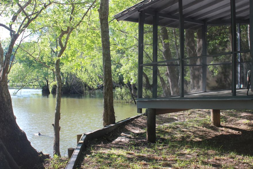 Looking for that place to get away from it all and relax on the river. Well here it is ! This quaint cabin by the river has beautiful views, sits on a half acre of land with trees yet still has land to have friends and family over to fish, play games, hang out by the fire pit, play horseshoes or just enjoy the beauty of mother nature. Some of the many features of this cabin besides being priced to sell is that it is secluded and private. It has river access and is waterfront. Has a screened wrap around porch. Private well and septic tank. TV Antenna,remodeled bathroom,new flooring throughout,AC/Heat window unit, wood burning stove, it's partially furnished and has a 10 x 12 storage building.