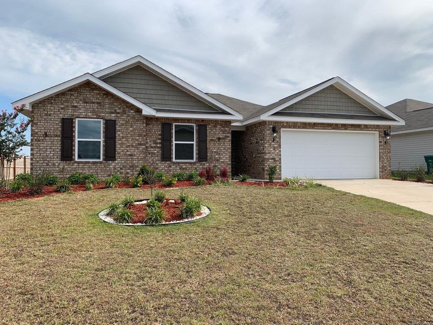 Showings start after October 12th. Oversized corner lot with a fenced in yard 3 Bedroom 2 bath conveniently located in south Crestview. Just minutes from Duke, 7th Special Forces, Eglin and Hurlburt Field. This home features a split floor plan. stainless steel appliances, oversized kitchen island , durable vinyl plank flooring in the common areas and WW carpet in the bedrooms. This home also features a massive oversized master walk in closet that can facilitate his and hers wardrobe with sufficient space for a small office area. The master bathroom also includes a garden tub, separate shower and water closet.  *No Washer/Dryer.*
Message me at 505-516-4470 for a link to the pre-screening questionnaire.