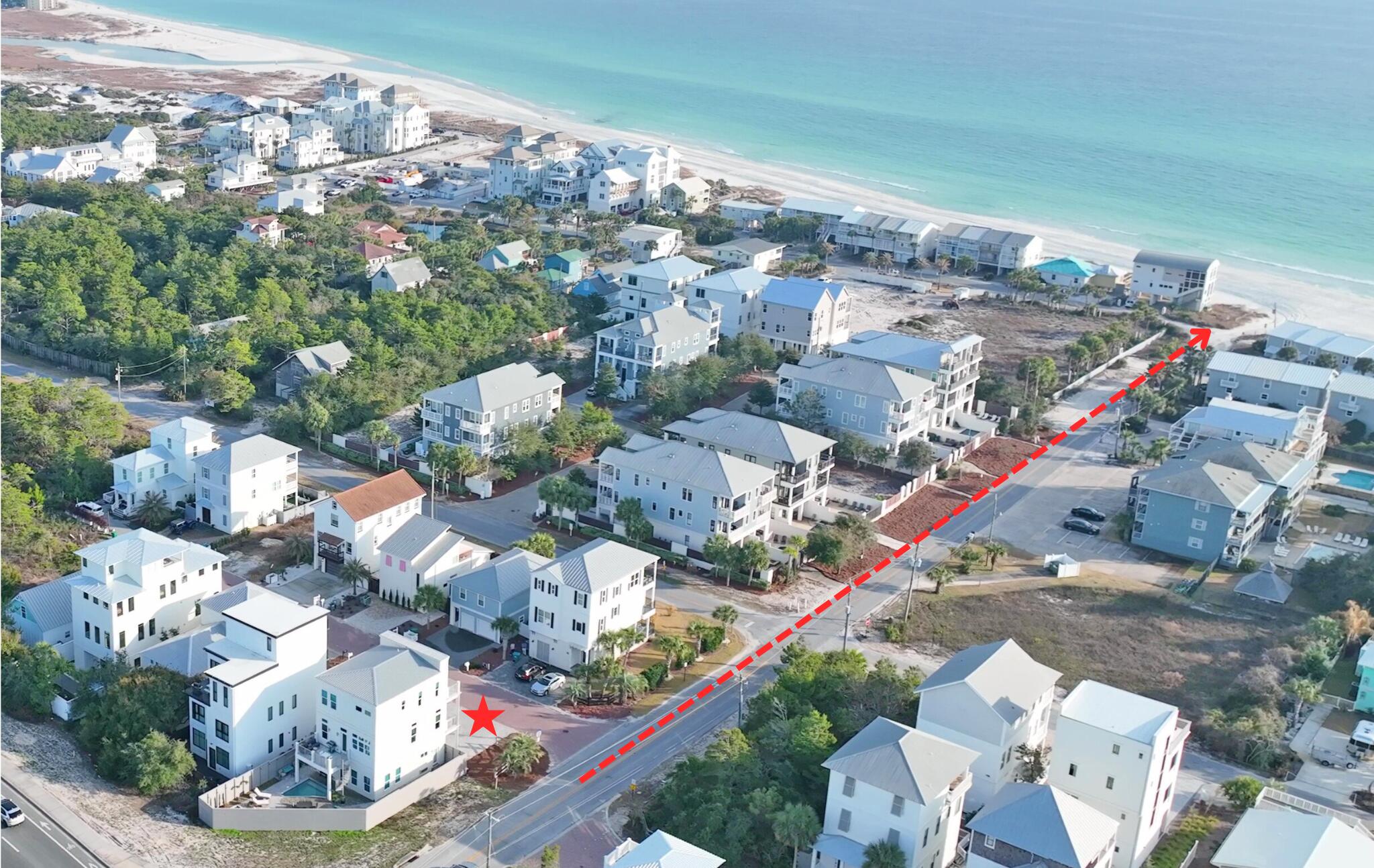 Discover this custom-built home just 800 feet from the pristine white sands of the Gulf. Located on the sought-after Gulf side of Inlet Beach, this well-maintained property offers a versatile design with no HOA fees.  The home features two ground-floor apartments, each with a private entrance, king-size bed, and convenient kitchenette--perfect for guests or potential rental income. An elevator provides easy access to all levels, while the heated pool and expansive pool deck invite relaxation. The landscaped, irrigated yard adds to the home's charming outdoor appeal.  The main level showcases a bright and airy living and kitchen area with soaring 11-foot ceilings. Step out from the living area onto a spacious covered deck to enjoy the coastal breeze, or access a second deck off the kitchen, ...complete with a built-in grillideal for entertaining.
Experience modern comfort, thoughtful design, and unbeatable proximity to the Gulf in this exceptional Inlet Beach home.
Come see the other amazing features this home has and see for yourself its proximity to the beach which only a few can offer. 

Make an appointment today!