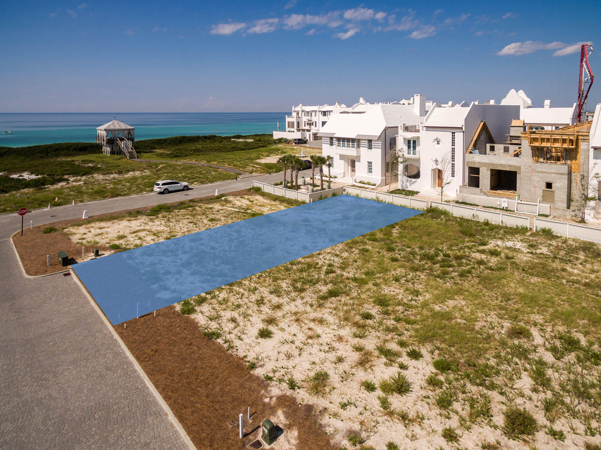 One of the most desirable homesite locations Gulf side on 30A is now offered for purchase. This magnificent Alys Beach homesite offering is located in the renowned & most recently released LL Block hosting a stunning, protected view corridor of the Gulf of Mexico.The front elevation opens to the acclaimed Sea Garden Walk pedestrian path. This homesite is one of few currently available which offer garage parking. The property is literally steps to the beach with access through the beautiful Gulf Green.