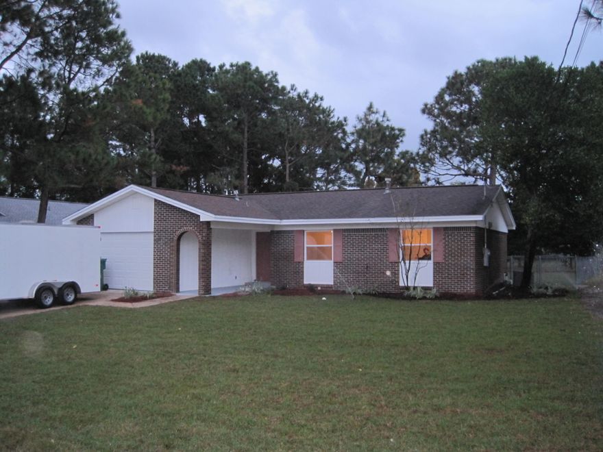 This house has been completely renovated. Exterior renovations include: newer dimensional shingle roof, low e argon filled windows and doors, irrigation system on timer, and landscape. Interior renovations include: new kitchen, new appliances, new electrical fixtures, new interior electrical panel, new hvac, new plumbing fixtures, new vanities, new wood tile flooring, new carpet, all new trim/doors, knockdown textured ceilings, new paint, etc. This house is move in ready, bring your buyers!