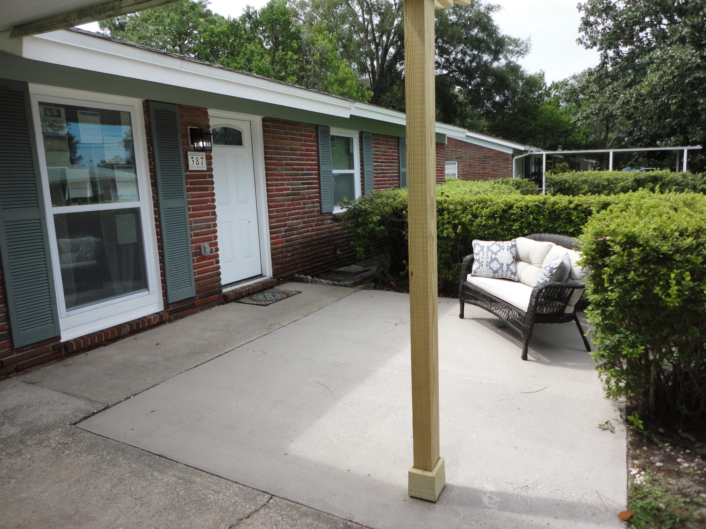 Welcome to this beautifully renovated, brick home in Fort Walton Beach. You will love the open floor plan, with updates galore. This home has been lovingly renovated by a very talented team.When you come into the home you'll notice the custom shiplap wall. There is a new window seat with more shiplap and all new windows. The living area has lots of space and features all new luxury vinyl waterproof flooring which flows throughout the home. The flooring was accented with 6' trim. The kitchen is gorgeous and has many custom touches! New Shaker cabinets were installed with several of them custom made for this space. A wine rack and shelves were built and added. There is also a shelving unit under the breakfast bar for extra storage.