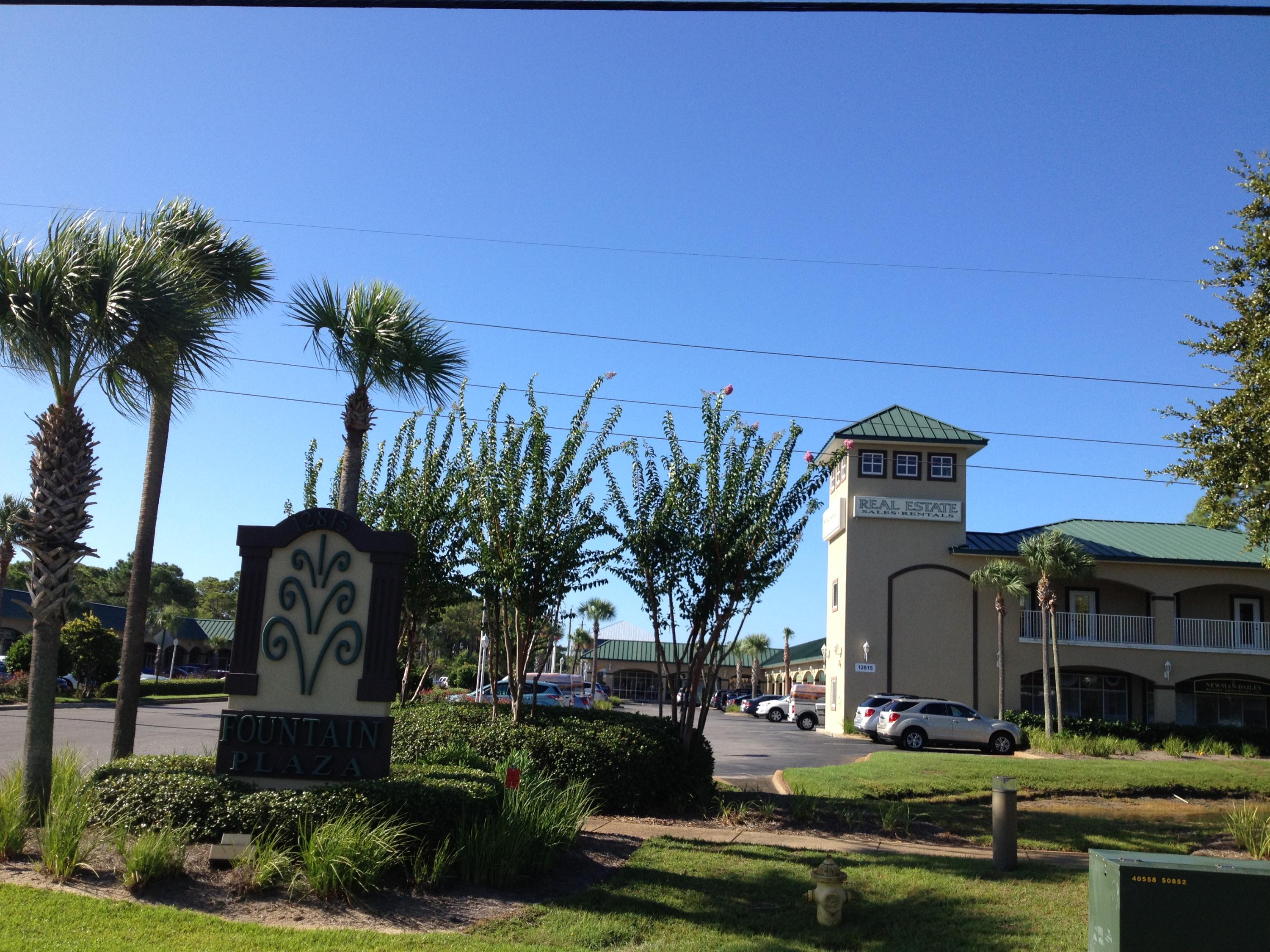 Ground Floor Office space with good visibility in Miramar Beach. 1080 SF with a nice reception area, 2 large executive offices, one restroom, and an additional open work area in the rear. The space also has a small sink and built in cabinets. The unit contains some furnishing and are available for the tenant. Please find the floor plan attached.